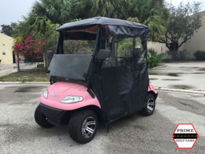 golf cart enclosure, advanced ev enclosure, golf cart rain enclosure