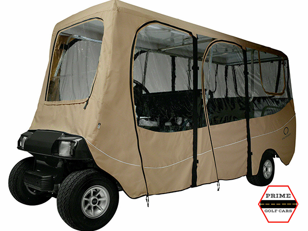 golf cart enclosure, advanced ev enclosure, golf cart rain enclosure